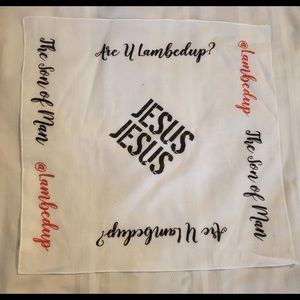 White “Son of Man” Lambed Up Bandana